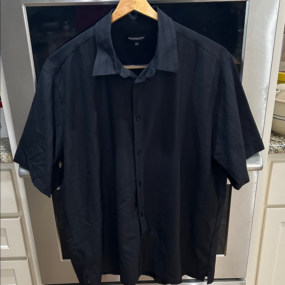 Bass Men's Black Casual Button Down Shirt XXL - Picture 4 of 12